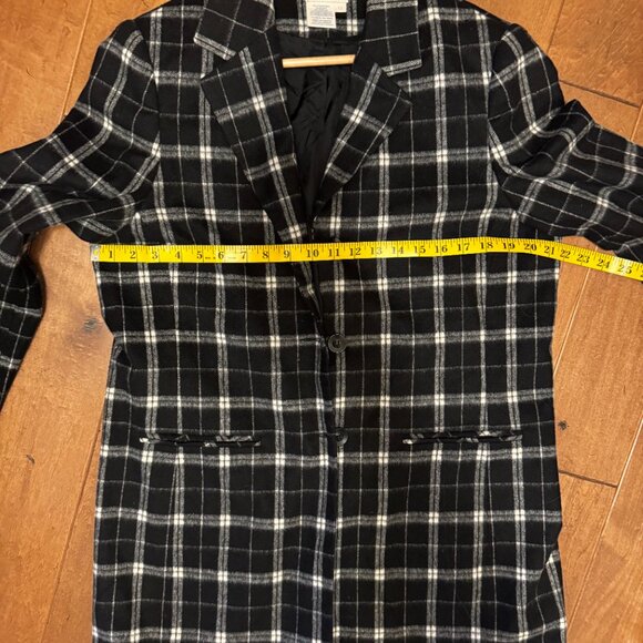 Urban by Par Haggar Oversized Plaid Blazer | Size 12 | VGUC | Made in Canada - Picture 5 of 7